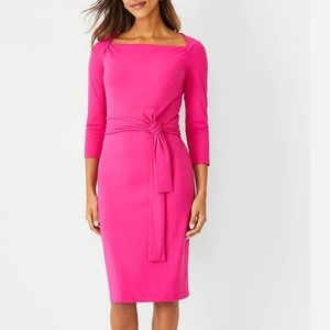 Ann taylor pink Midi dress